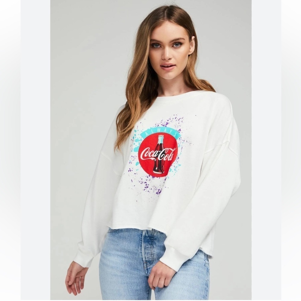 NWT Wildfox x Coca-Cola Always the 90s Ophelia Sweatshirt Size Medium